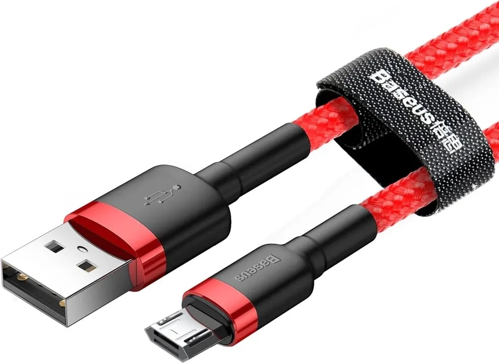 Kabllo Baseus Cafule CAMKLF-C09, USB-A në micro USB, 2m, e kuqe - 9