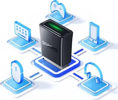 Adapter Bluetooth Baseus BA07, USB-A, Bluetooth 5.3, i zi - 6