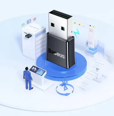 Adapter Bluetooth Baseus BA07, USB-A, Bluetooth 5.3, i zi - 10
