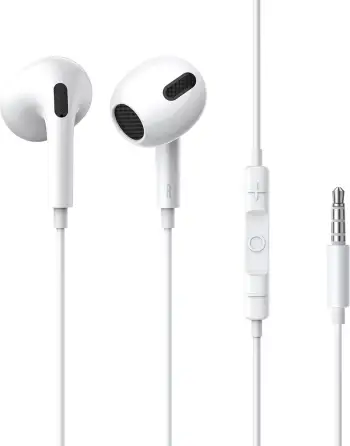 Kufje Baseus Encok H17 me kabllo, 3.5mm mini jack, të bardha