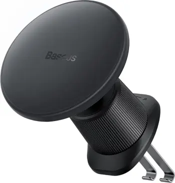 Mbajtëse magnetike për veturë Baseus CW01, karikim wireless 15W, montim në ventilim, e zezë