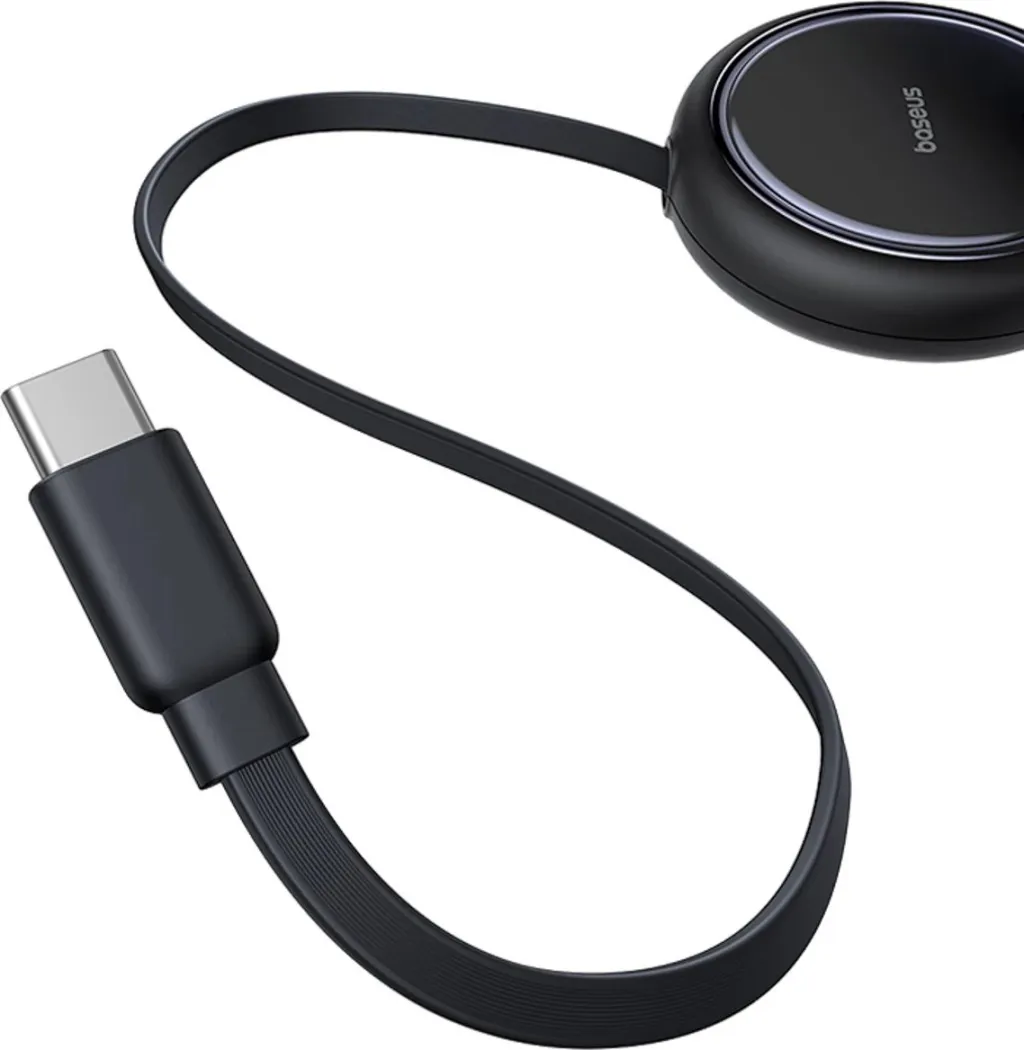 Kabllo tërheqëse USB-C Baseus Bright Mirror Series, 2x USB-C, 100W, 1m, e zezë - 3