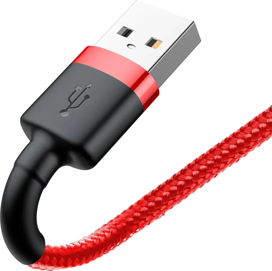 Kabllo Baseus Cafule CALKLF-B09, USB-A në Lightning, 1 m, e kuqe - 3