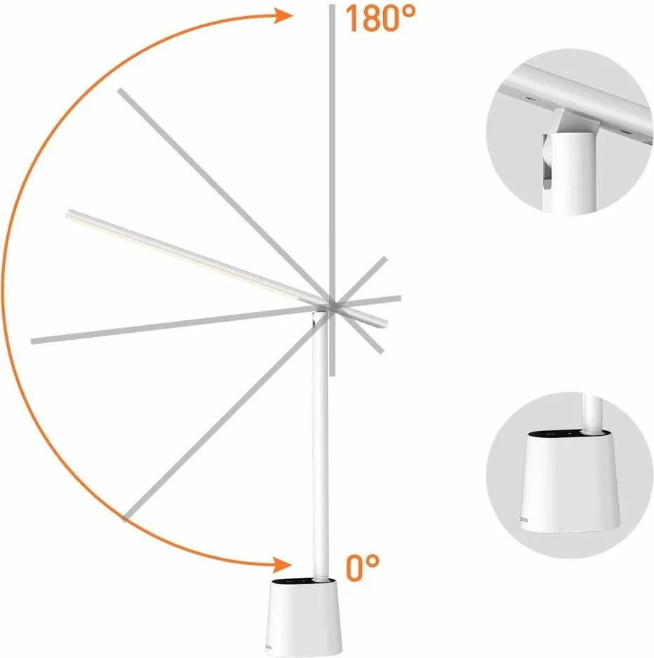 Llambë tavoline Baseus Smart Eye DGZG-02, LED, e palosshme, e bardhë - 15