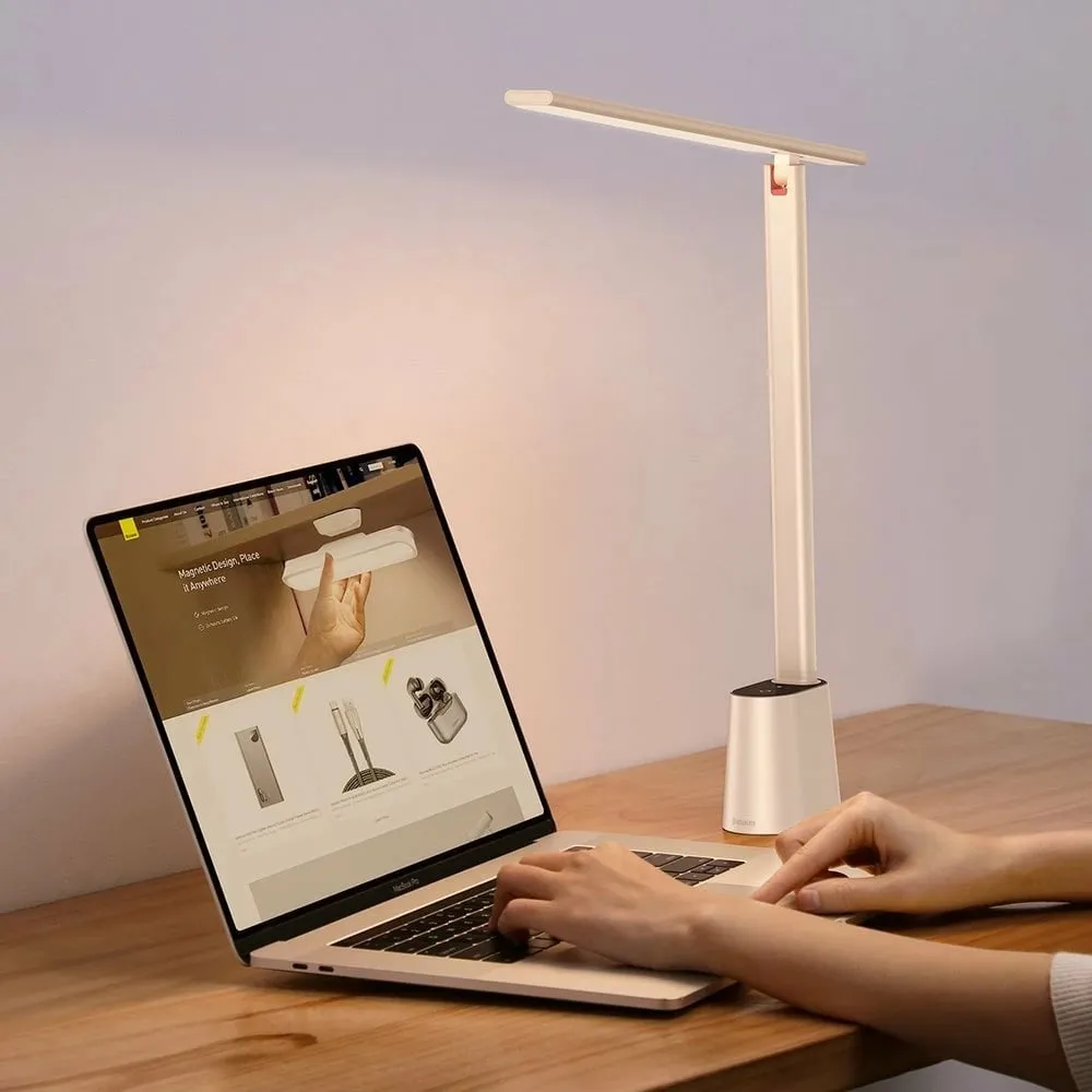 Llambë tavoline Baseus Smart Eye DGZG-02, LED, e palosshme, e bardhë - 7