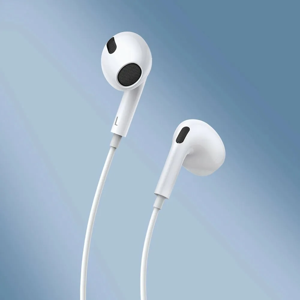 Kufje Baseus Encok C17 me mikrofon, USB-C, të bardha - 11