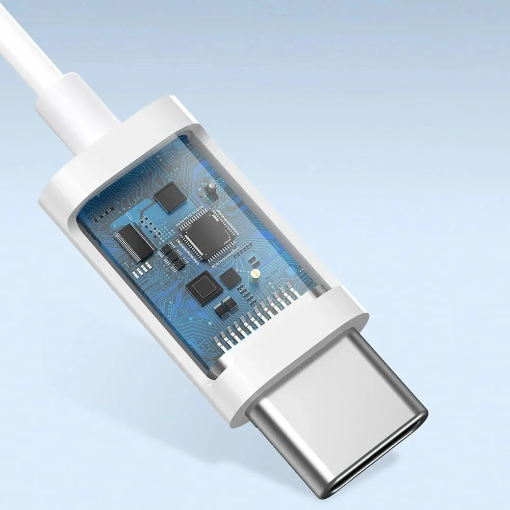 Kufje Baseus Encok C17 me mikrofon, USB-C, të bardha - 10