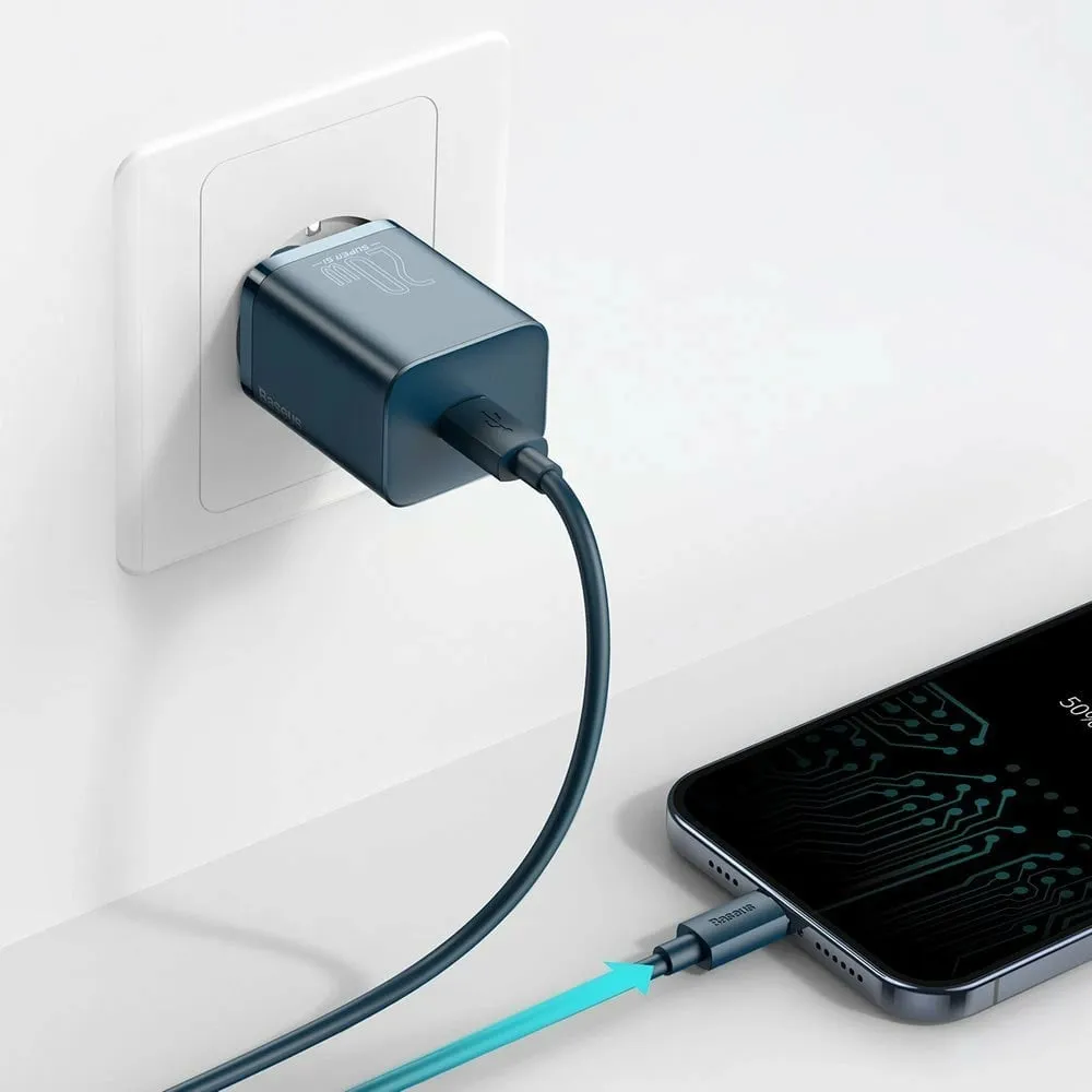 Karikues muri Baseus Super Si 1C, 20W, USB-C, Blu - 8