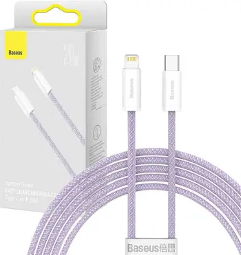 Kabllo USB-C në Lightning Baseus Dynamic Series CALD000105, 2m, vjollcë