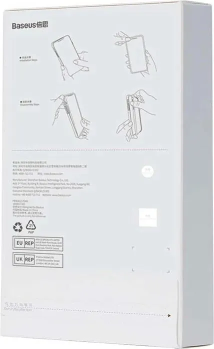 Mbështjellës Baseus Simple për iPhone 11 Pro, transparent - 7