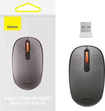 Maus wireless Baseus F01B Tri-mode, 1600 DPI, rozë