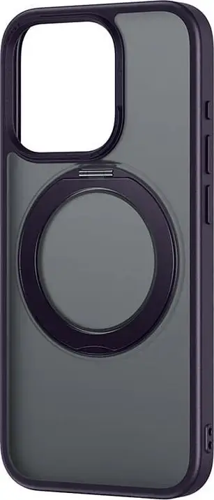 Mbështjellës Baseus SkyRing Magnetic për iPhone 14 Pro Max, me këmbë mbështetëse, xham të temperuar dhe set pastrimi, vjollcë