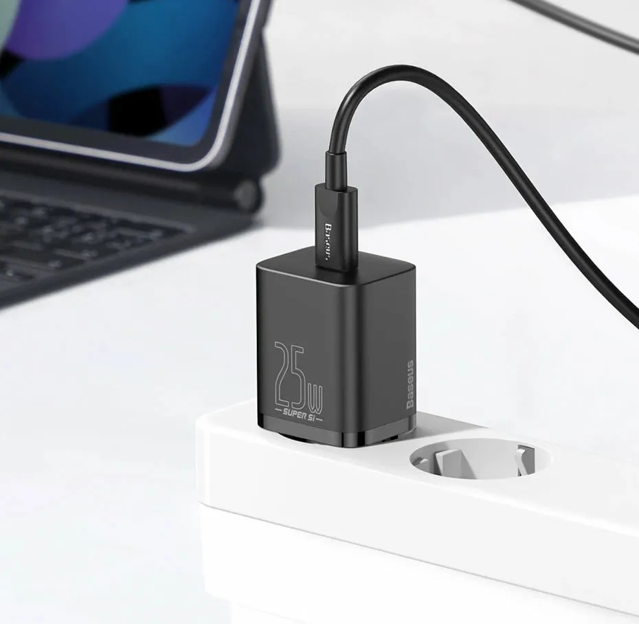 Karikues i shpejtë Baseus CCSP020101, 25W, USB-C, i zi - 15