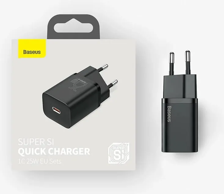 Karikues i shpejtë Baseus CCSP020101, 25W, USB-C, i zi - 19