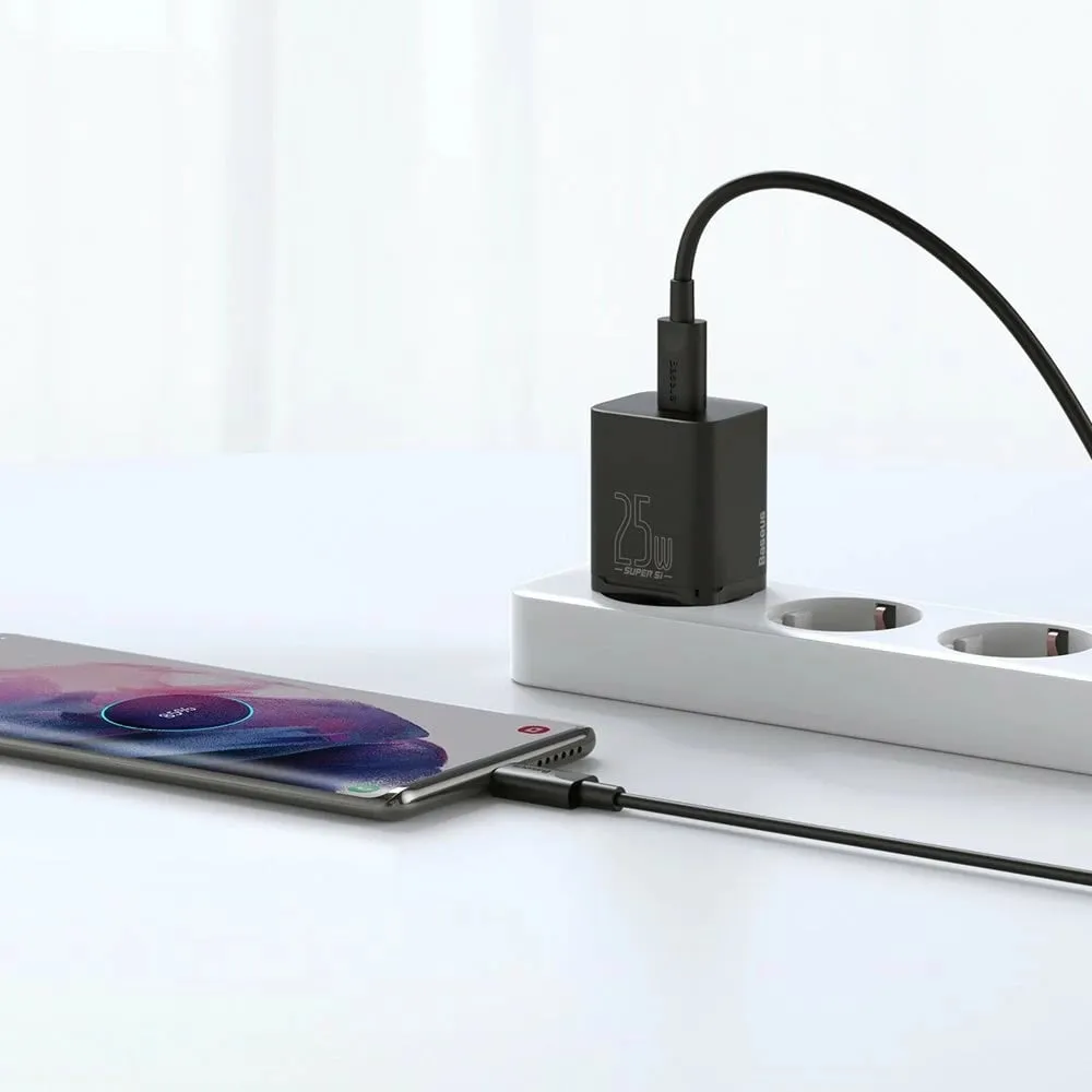 Karikues i shpejtë Baseus CCSP020101, 25W, USB-C, i zi - 10