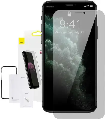 Xham i temperuar Baseus SGBL061602 për iPhone XR/11, 0.3mm, i zi, 1 copë