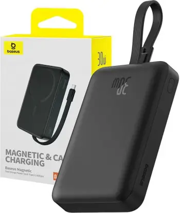 Powerbank Baseus Magnetic Mini 10000mAh, 30W, MagSafe, USB-C, blu