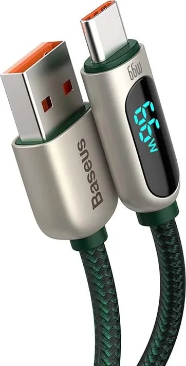 Kabllo Baseus Display USB në Type-C, 66W, 1m, e gjelbër - 2