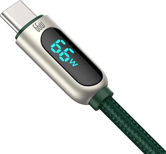 Kabllo Baseus Display USB në Type-C, 66W, 1m, e gjelbër - 4