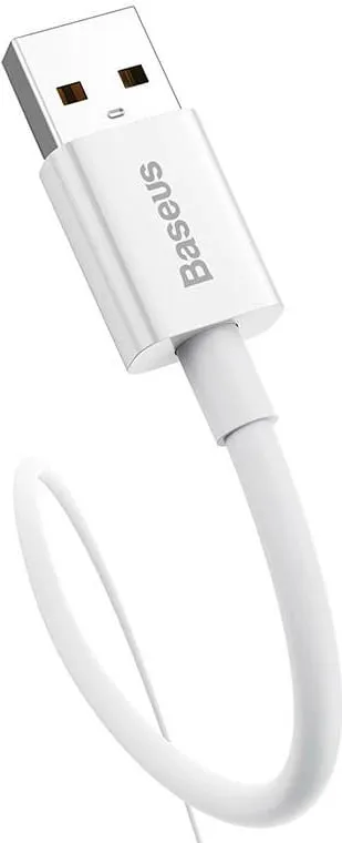 Kabllo USB Baseus Superior, USB A në USB C, 0.25 m, 100 W, e bardhë - 4