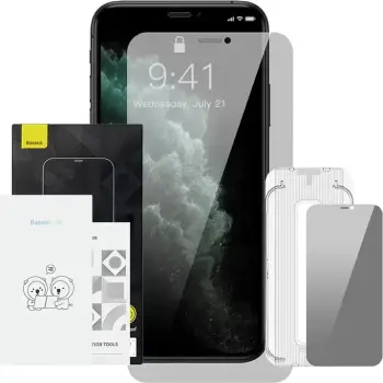 Xham i temperuar Baseus Crystal 0.3mm për iPhone X/XS, 2 copë, Transparent