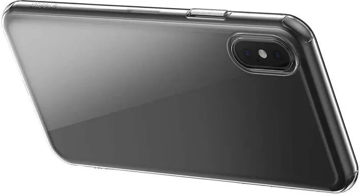 Mbështjellës Baseus Simple për iPhone X, transparent - 5
