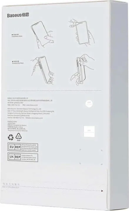 Mbështjellës Baseus Simple për iPhone X, transparent - 7