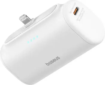 Power bank Baseus Compact, 5000mAh, 20W, i bardhë