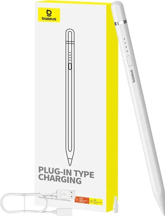 Stylus aktiv Baseus Smooth Writing Series, USB-C, i bardhë - 2