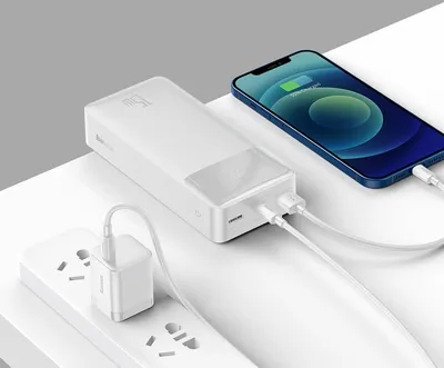 Powerbank Baseus Bipow 30000mAh, 15W, e bardhë - 6