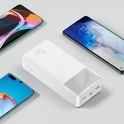 Powerbank Baseus Bipow 30000mAh, 15W, e bardhë - 8