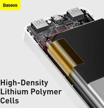 Powerbank Baseus Bipow 30000mAh, 15W, e bardhë - 10