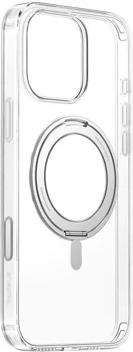 Mbështjellës Baseus SkyRing 360° për iPhone 16, me magnet MagSafe, transparent