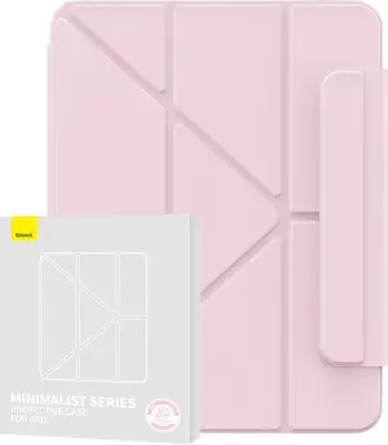 Mbështjellës magnetik Baseus Minimalist për iPad Pro 11", baby pink