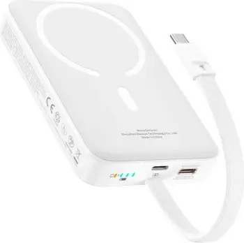 Powerbank Baseus Mini 10000mAh 30W, Bayern Edition, i bardhë