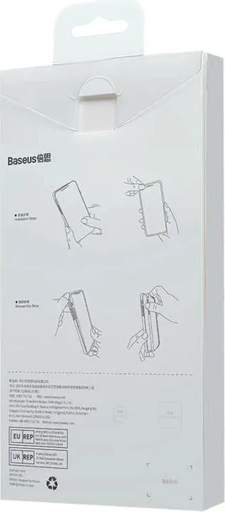 Mbështjellës magnetik Baseus Liquid Silica me xham të temperuar për iPhone 14 Plus, kaltër - 8