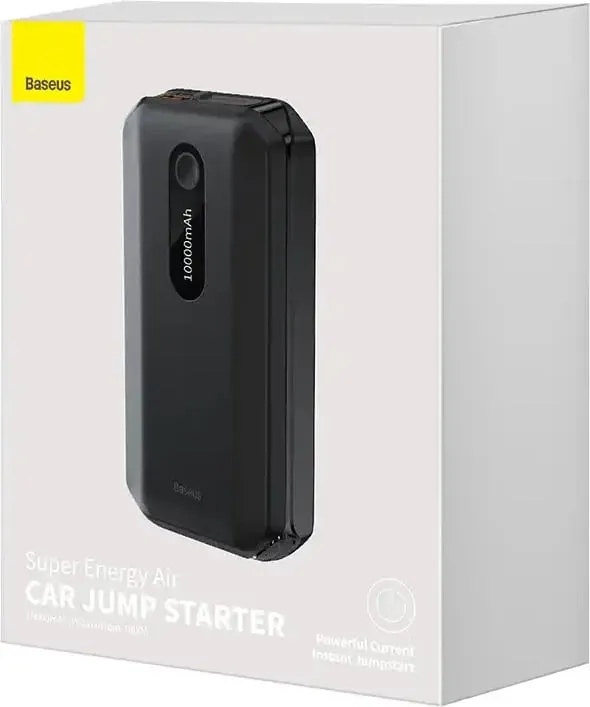 Jump starter Baseus CGNL020101, 10000mAh, 1000A, USB, e zezë - 6