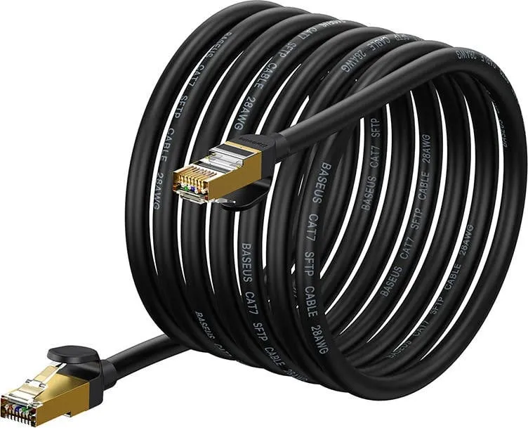 Kabllo rrjeti Baseus, RJ45 në RJ45, 8m, 10Gbps, e zezë - 3