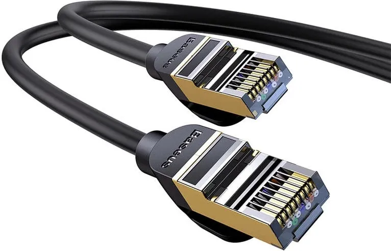 Kabllo rrjeti Baseus, RJ45 në RJ45, 8m, 10Gbps, e zezë - 5