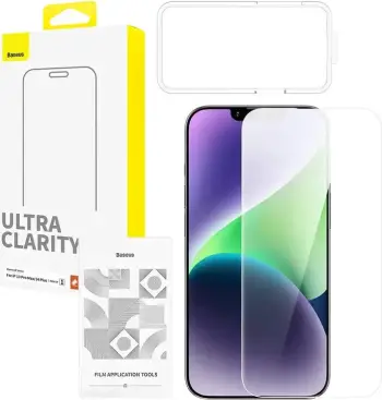 Mbrojtës ekrani xham i temperuar Baseus OS Diamond Series HD për iPhone 13 Pro Max/14 Plus, Transparent