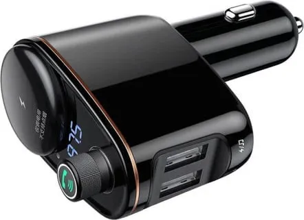 Transmetues Bluetooth për veturë Baseus S-06, MP3, 2x USB, i zi - 3