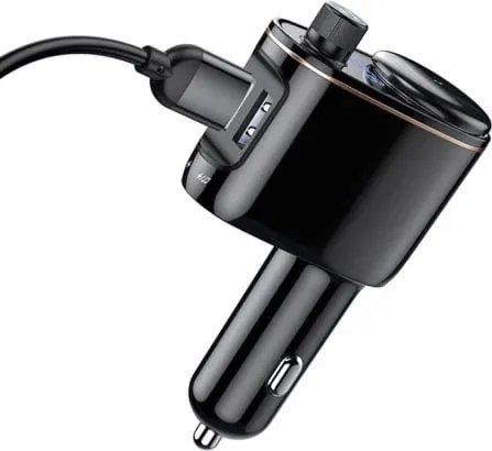 Transmetues Bluetooth për veturë Baseus S-06, MP3, 2x USB, i zi - 4