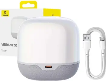 Altoparlant wireless Baseus AeQur V2, Bluetooth, i bardhë