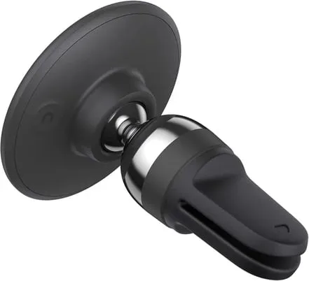 Mbajtëse magnetike për veturë Baseus C01 Overseas Edition, për grilë ventilimi, rrotullim 360°, e zezë - 1