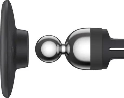 Mbajtëse magnetike për veturë Baseus C01 Overseas Edition, për grilë ventilimi, rrotullim 360°, e zezë - 2