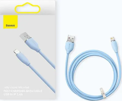 Kabllo Baseus, USB - A në Lightning, 2.4 A, 2 m, e gjelbër - 3