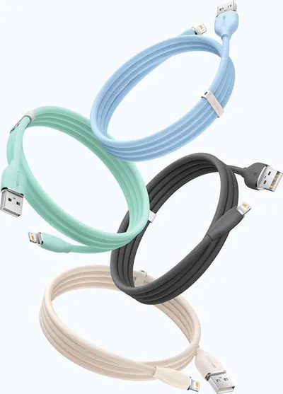 Kabllo Baseus, USB - A në Lightning, 2.4 A, 2 m, e gjelbër - 6