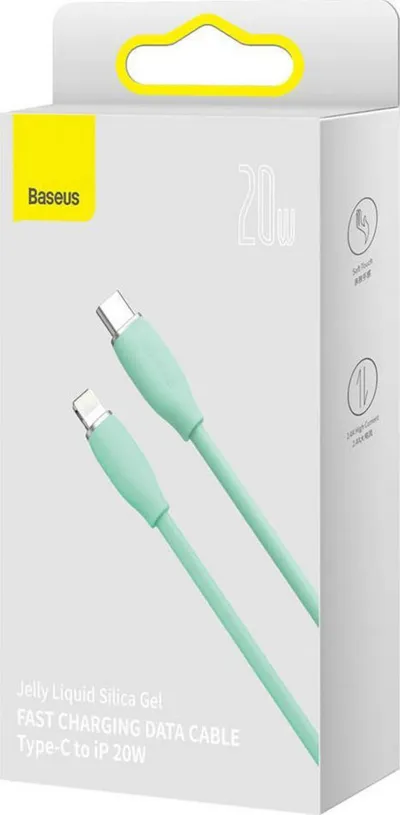 Kabllo Baseus USB-C (6932172603953), 2 m, e gjelbër - 5