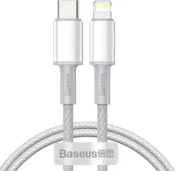 Kabllo Baseus CATLGD-02 lightning 1 m, Bardhë