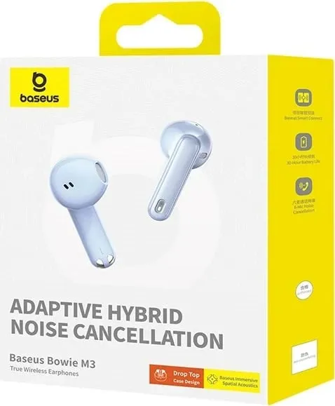 Kufje Baseus Bowie M3, True Wireless Stereo (TWS), Bluetooth, Blu - 7